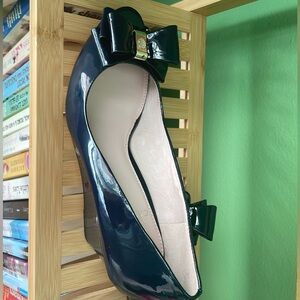 Peep toe wedge heels